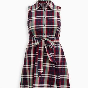 Torrid Poplin Collar Sleeveless Pocket Dress NWT